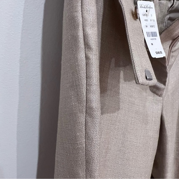 Brooks Brothers NWT Women’s Lucia Fit Wool, Linen, and Silk Beige Dress Pants, 6 - Picture 6 of 16